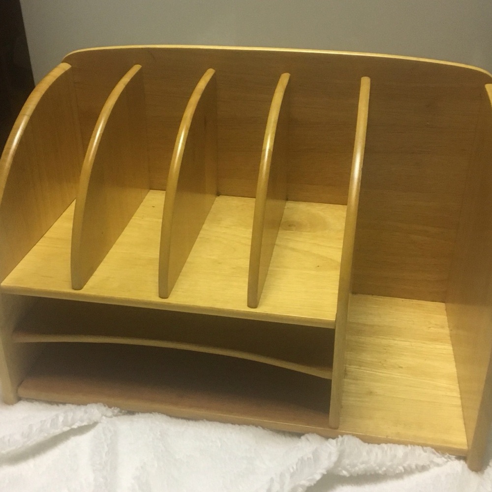 Desk Organizer ~ Office ~ Home ~ New ~ Maple Wood